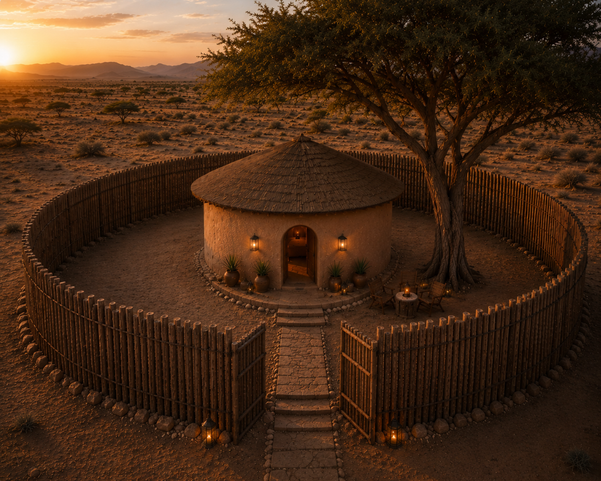 Himba House in northern Namibia